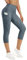 Buepeara Damen Yoga Leggings mit Taschen, High Waist Sporthose Tights Laufhose Fitnesshose Yogahose 3328-02 L