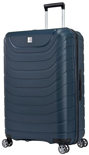 Probeetle by Eminent Koffer Voyager XXI Erweiterbar 77cm 116/127L Hartschalenkoffer L Extra Stark Polypropylen 4 Doppelrollen Blau