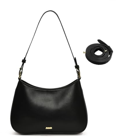 Handtasche Damen Klein,Schwarz Umhängetasche Damen,PU Leder Retro Achsel Tasche,Y2k Fashion Schultertaschen,Mini Hobo Bag für Frauen Dating Party Einkaufe