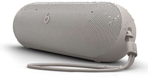 Beats Pill x Kim Kardashian - Wireless Bluetooth Speaker and Portable Charger via USB-C - Up to 24 Hours Battery Life, IP67 Water Resistant, Apple & Android Compatible, Built-in Mic – Light Gray