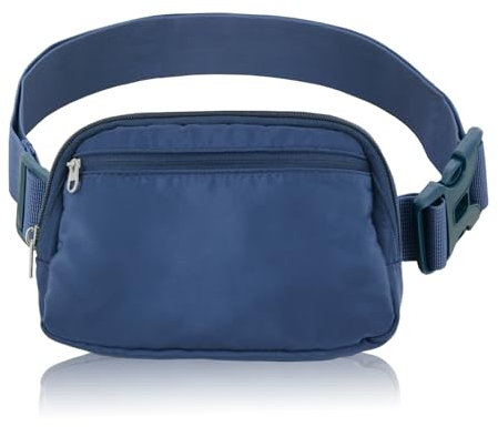 DMLuna Piccola borsa a tracolla da donna, alla moda, leggera, per donne e uomini, mini marsupio con cinghia regolabile per corsa, allenamento, viaggi, blu navy, Stylish Waist Packs
