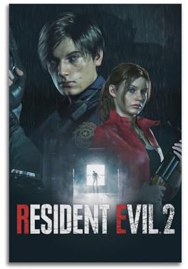 BEIKOMY Resident Evil 4 Ölgemälde, Kunstposter, 30 x 45 cm, ungerahmt, Stil 3