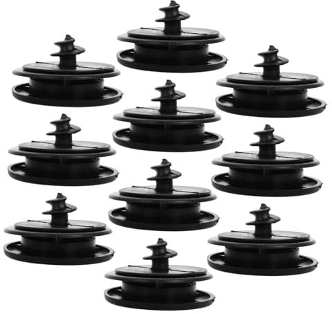 JECOMPRIS 10stücke Auto-fußmatten-befestigungsclips rutschfeste Kunststoff-Clips Für Auto-fußmatten Installieren Schwarz