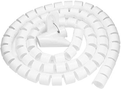 Tuyau de Gestion de Câbles à Enroulement en Spirale, Tube enroulé de Ligne D'enveloppe de Fil, Longueur de 1,5 M à 3,0 M en Option, Largeur de 16 Mm, 22 Mm, 28 Mm en Option, (1,5