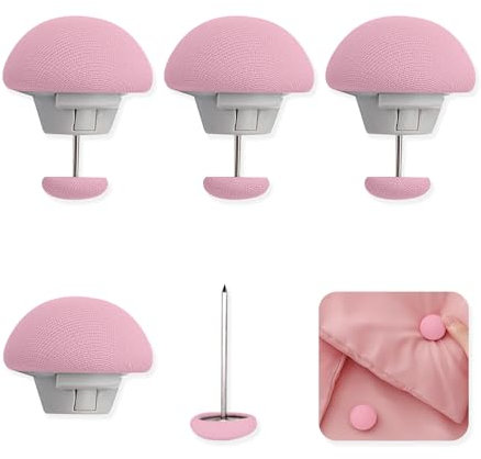 RYHHH Clips De Housse De Couette,Attaches De Couette Clip,Clip De Couette,Anti-Dérapant,Garder Coins De Couettes/Couvertures en Place pour Éviter Les Plis Et Les Bouger (Rose,4 Pièces)