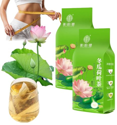 40Bags/Box Winter Melon Lotus Leaf Tea, Rose Lotus Leaf Tea Bags, Oil Cleansing Teas for Liver and Kidney, Natural Ingredients, 160g (2)