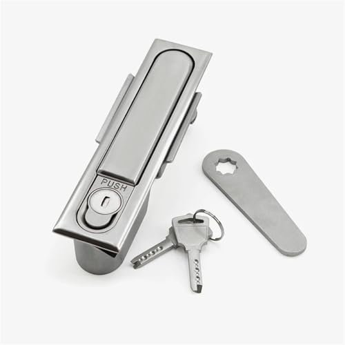 Serrures for portes métalliques, serrure de porte robuste en acier inoxydable, 1 pièce