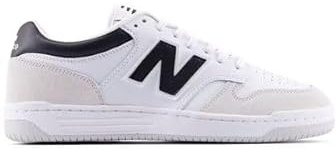 NEW BALANCE Men's 480 Sneaker, White Black, 11.5 UK