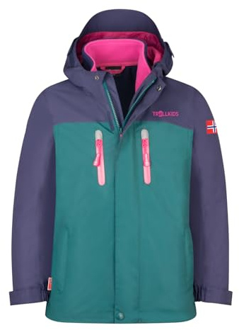 Trollkids Girls Bryggen 3in1 Jacket