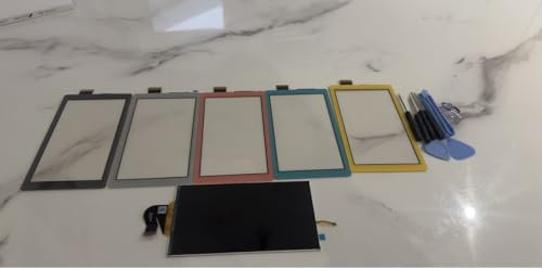 Kit de repuesto para pantalla LCD táctil Nintendo Switch Lite con herramientas, color amarillo
