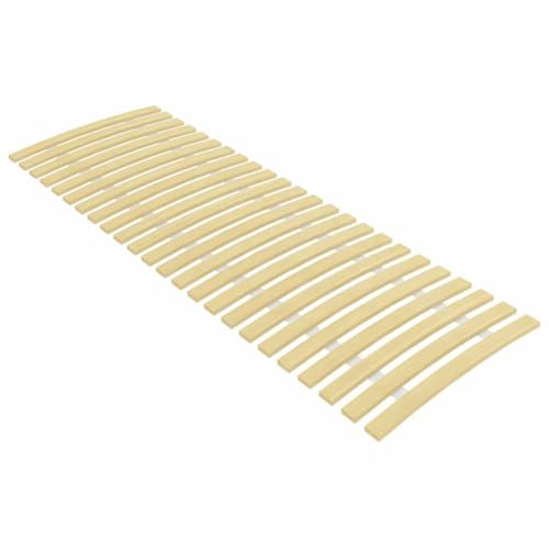 Qnhdfrt Ersatz Lattenrost aus massivem Pappelholz 200x70 cm mit 24 Roll Latten für optimale Belüftung und Matratzenunterstützung klappbar und montagefrei