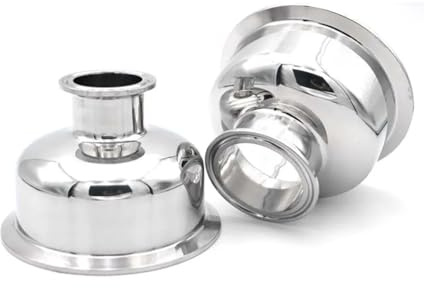 1PC Three Clip 3 4 SS304 Stainless Steel Hemispherical Reducer Self-made 91mm x 119mm Pipe Fitting Plumbing Fittings