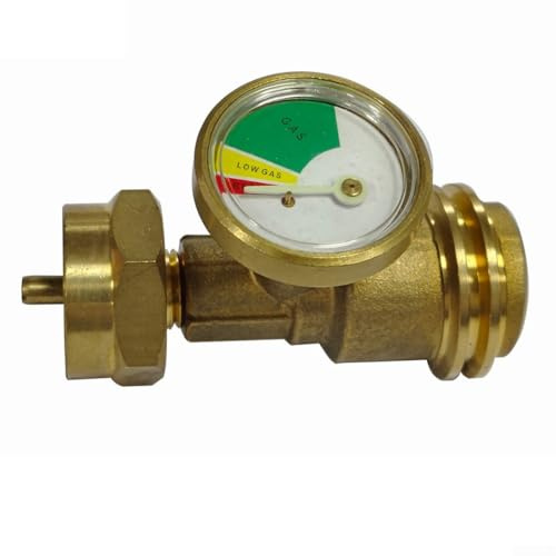 Adaptateur de gaz européen pour bouteille de propane GPL avec manomètre, régulateur de bouteille de barbecue