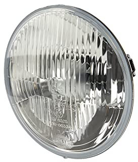 HELLA 1L6 002 395-261 Halogen-Scheinwerfereinsatz, Hauptscheinwerfer - 12V - rund - Referenzzahl: 12.5 - Einbau - Lichtscheibenfarbe: glasklar - Stecker: Rundstecker - links/rechts - Menge: 1