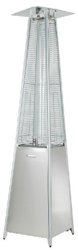AZ Patio Pyramid Glass Tube Propane Gas Patio Heater, Stainless Steel, CSA certified