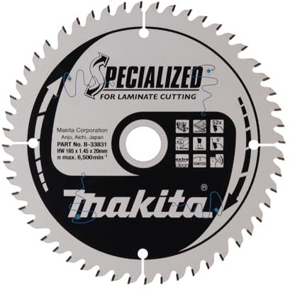 Makita B-33831 Specialized Blade for Laminate and Wood Cutting 165x20x52T