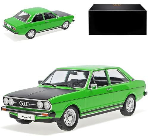 KK-Scale A-U-D-I 80 B1 GTE Coupe Grün mit Schwarz Coupe 1972-1978 limitiert 1500 Stück 1/18 Modell Auto mit individiuellem Wunschkennzeichen