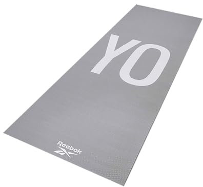 Reebok Yoga Matten Double Sided 4mm Yoga Mat - Zoll Yoga, grau, Einheitsgröße, RAYG-11030YG