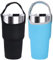 DanziX 2 Pack Tumbler Carrier Holder Pouch for All 30oz Stainless Steel Travel Insulated Coffee Mug, Neoprene Sleeve with Carrying Handle,Fit for YETI Rambler Ozark Trail Rtic and More-Black Blue