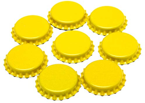 Crown Caps Yellow x100