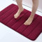 Homaxy Memory Foam Badezimmer Badteppich Saugfähige Rutschfester Badvorleger Waschbar Badematte- 41 x 61 cm, Weinrot