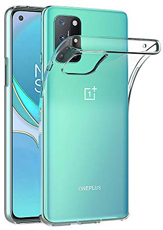 AICEK Hülle Compatible für OnePlus 8T Transparent Silikon Schutzhülle für OnePlus 8T Case Clear Durchsichtige TPU Bumper OnePlus 8T Handyhülle (6,55 Zoll)