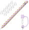 NIUTRENDZ Custodia per Girasole per Apple Pencil 1ª Generazione Custodia Silicone Protettivo Accessori con Apple Pencil Tips Cover & Cavo Adattatore Tether (Viola)