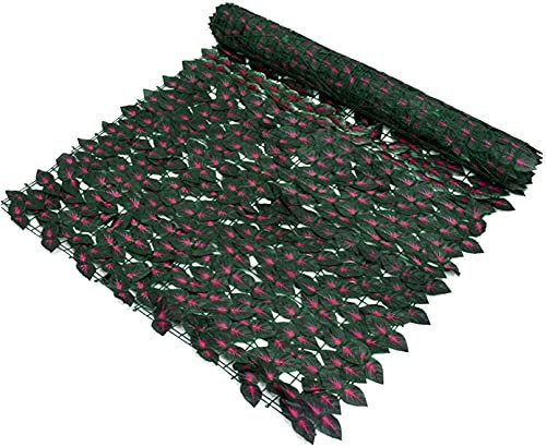Gartenzaun Dekorative Zäune Künstliche Hecke Sichtschutzzaun Rollen Künstliche Hecke Sichtschutz für Outdoor Garten und Hof Praktische Falsche Efeu Blätterzaun Sichtschutz Paneele HSWYJJPFB Zäune 0508