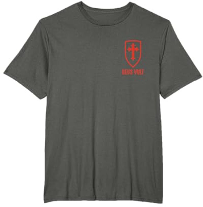 Deus Lo Vult Costume de chevalier Templier Croix I Deus Vult T-Shirt