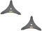SECURA 2x Dickichtmesser kompatibel mit Stihl Motorsense 300x20x4 mm FS 260 | C-E FS 261 | FS 311 | FS 360 C-EM | FS 361 C-EM | FS 410 | FS 411 | FS 460 | FS 461 | FS 490 | FS 491 C-EM
