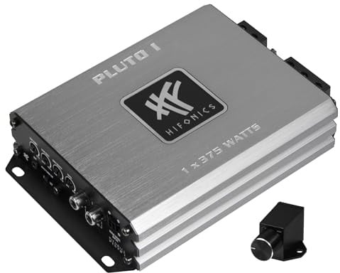 HiFonics PLUTO 1 | ultra-kompakte, digitale 1-Kanal MICRO Endstufe, Class D Subwoofer Amp mit 1 x 375 Watt RMS