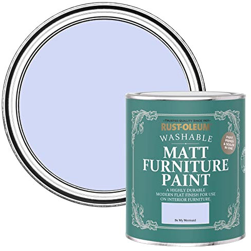 Rust-Oleum Purple Furniture Paint in Matt Finish - Be My Mermaid 750ml