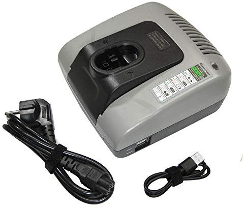 Trade-Shop Akku Ladegerät 7,2V-24V 2A Ladestation Ni-MH/Ni-Cd kompatibel mit Skil 3110VSRK, 3220, B2100, B2109, B2109K, B2110, B2220