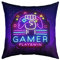 Homewish Gamer Throw Pillow Cover 40x40cm, Lila Gaming Kissenbezug für Kinder Jungen Mädchen Spiel, Klassische Videospiele Gamepad Dekorative Akzent für Wohnzimmer