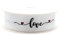 OMISS Satinband weiß Love – Band zum Ausdrücken seiner Liebe – Breite: 19 mm
