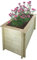 TIMBELA Hochbeet Holz - 118x58xH57 cm - Blumenbeet für Garten - Kräuterbeet - Pflanzkasten Holz - Hochbeet Balkon Garten Terrasse - Solid 28 mm Pine/Spruce Wood M619