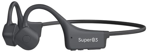 MASTJUST Waterproof Bone Conduction Headphones Bluetooth Open Ear Headphones Wireless Sports Headset Sweatproof Earphones with Mic Induction Conducting Headphones for Running Workout Gym