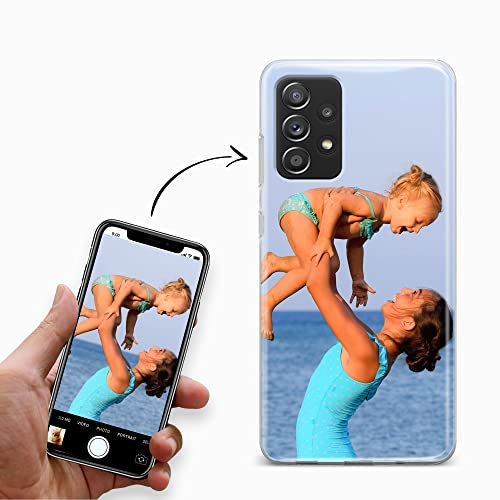 CoverHeld Handyhülle für Samsung Galaxy A34 5G Hülle aus Silikon selbst gestalten - selbst gestaltet/personalisiert - Deine Hülle Dein Design - Personalisieren Bedrucken mit eigenem Bild Motiv