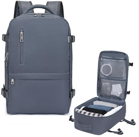 Xkdoai Handgepäck 40x20x25 für Ryanair, Flugzeug Reiserucksack Underseat Carry On Luggage Reisetasche Backpacker Rucksack Cabin Bag für Frauen Männer