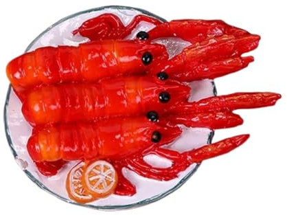 Aimant frigo, aimants frigo pour Enfants, Mini Aimant Alimentaire créatif Peint à la Main, Ananas, Citron, Orange, Fraise, Homard, Autocollant en résine, adapté à la décoration du réfrigérateur