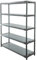 PROREGAL Kunststoffregal Grey Bear | Tall | HxBxT 180x140x46cm | Fachlast 70kg | Grau | Plastikregal Kellerregal Lagerregal Steckregal