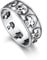 Bandmax Totenkopf Ring Herren Silber Ringe Damen Ringe Größe 67mm Partnerringe Fingerring 5mm breit Bandring Gothic Silberschmuck Gothic Schädel Ring