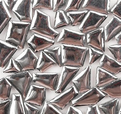 Mosaiksteine Zum Basteln 100g Porzellan Mosaik Fliesen DIY Handwerk Keramik Fliesen Mosaik Herstellung Materialien(Sliver)