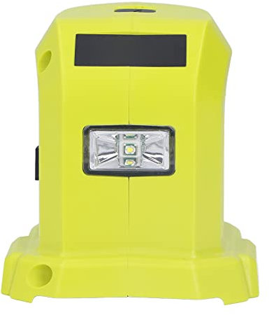 Battery Adapter Converter, Lithium Ion Battery Adapter Converter Dual USB Ports with LED Lights for Ryobi P743 18V 14.4V