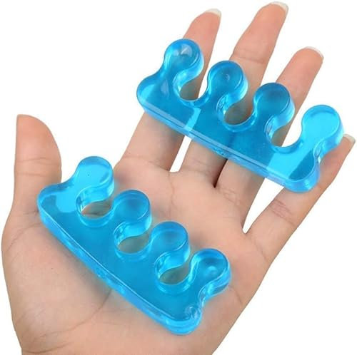 JUNEYE Toe Separators and Toe Separator Toe Stretcher Divider Spacer Gel Nail Polish Toe Spacers Hammer Toes for Women and Men Relaxing Toes Alleviating Toe Pain After Sports Activities.