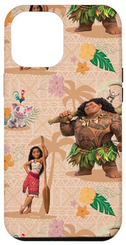 Hülle für iPhone 13 Pro Max Disney Vaiana 2 Vaiana Maui Kotu Heihei and Pua Pattern