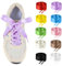 Tyqour 10 pares de cordones planos de satén, 120 cm, seda suave, multicolor, cordones de satén, planos, 2 cm de ancho, cordones coloridos para zapatos deportivos, zapatillas de correr, zapatos de