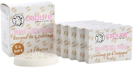 Goat Milk Soap Coconut Oil & Oatmeal 5 Pack (5 x 3oz)