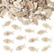 LYNSAN 100 Stück Taufe Konfetti Holz Fische Deko Kommunion Tischdeko Konfirmation Streudeko Mädchen Junge Herzen Kreuzen Hoffnung Glaube Liebe Taufdeko Geschenk für Babyparty Babyshower Gender Reveal
