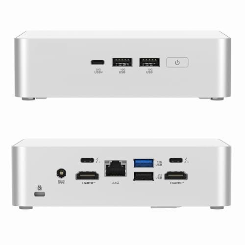 NUC 15 Pro+ NUC15CRSU9 Elegante mini PC con procesador Intel Core Ultra 9, gráficos Arc, HDMI dual, Thunderbolt 4 | Ideal para el trabajo, juegos y creatividad (Barebone sin RAM, SSD, OS)